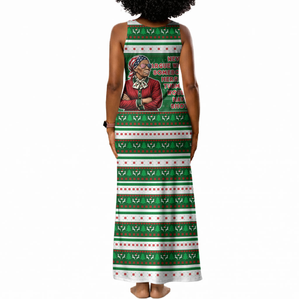 Harriet Tubman Christmas Tank Maxi Dress Pattern African American