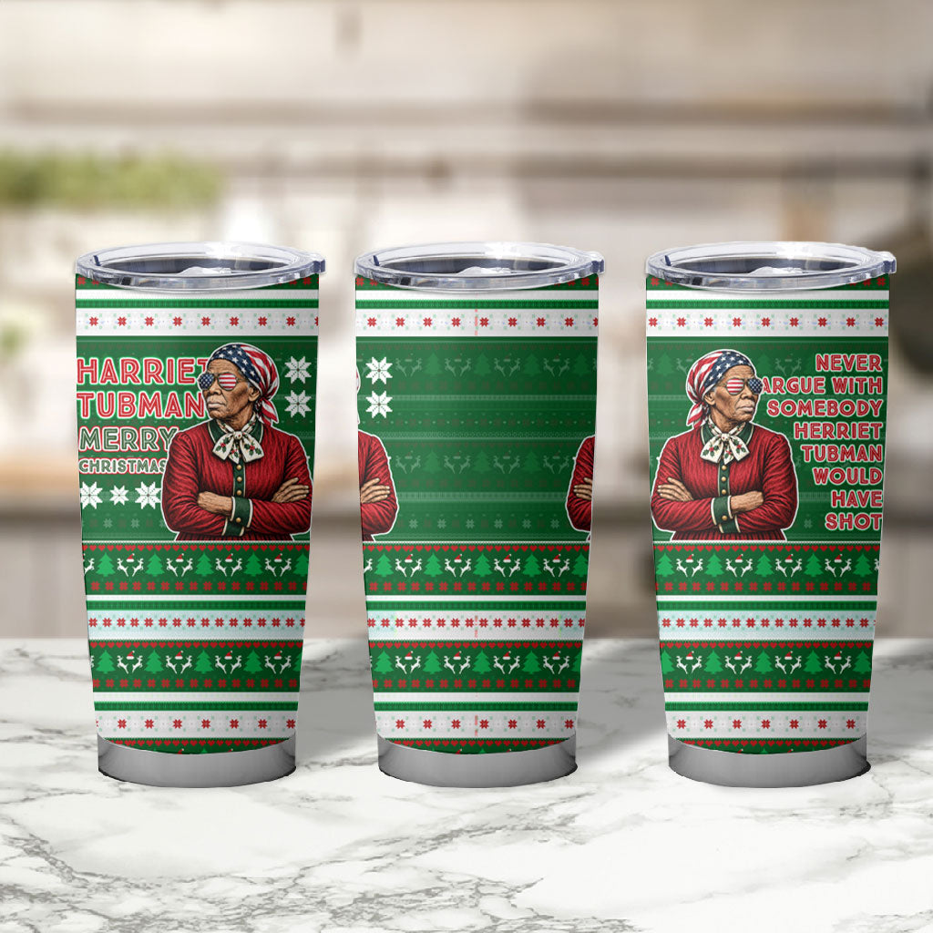 Harriet Tubman Christmas Tumbler Cup Pattern African American