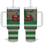 Harriet Tubman Christmas Tumbler With Handle Pattern African American