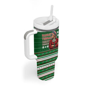Harriet Tubman Christmas Tumbler With Handle Pattern African American