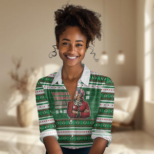 Harriet Tubman Christmas Women Casual Shirt Pattern African American