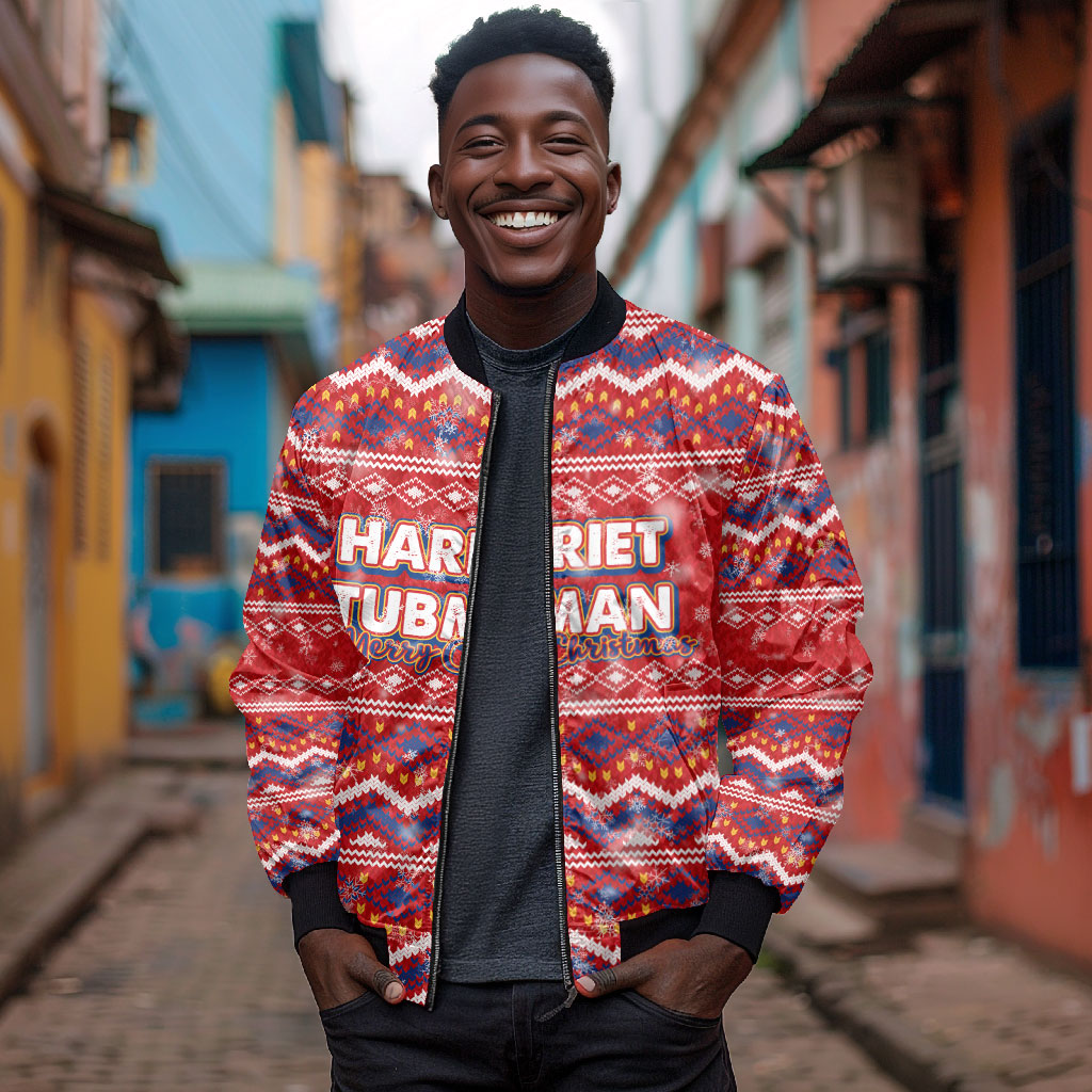 Harriet Tubman Christmas Bomber Jacket Pattern We Out African American
