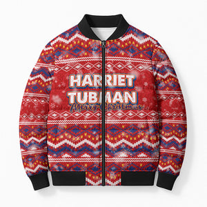 Harriet Tubman Christmas Bomber Puffer Jacket Pattern We Out African American