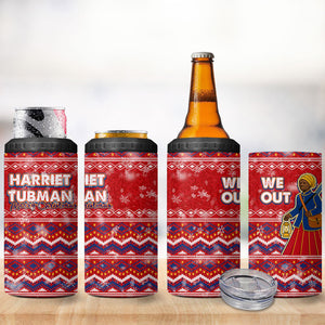 Harriet Tubman Christmas 4 in 1 Can Cooler Tumbler Pattern We Out African American