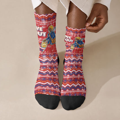Harriet Tubman Christmas Crew Socks Pattern We Out African American