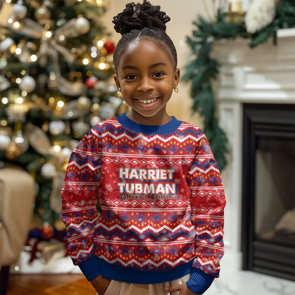 Harriet Tubman Christmas Kid Ugly Christmas Sweater Pattern We Out African American