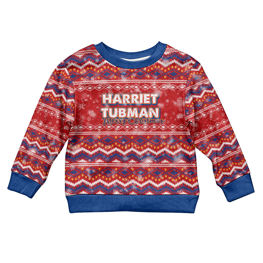Harriet Tubman Christmas Kid Ugly Christmas Sweater Pattern We Out African American