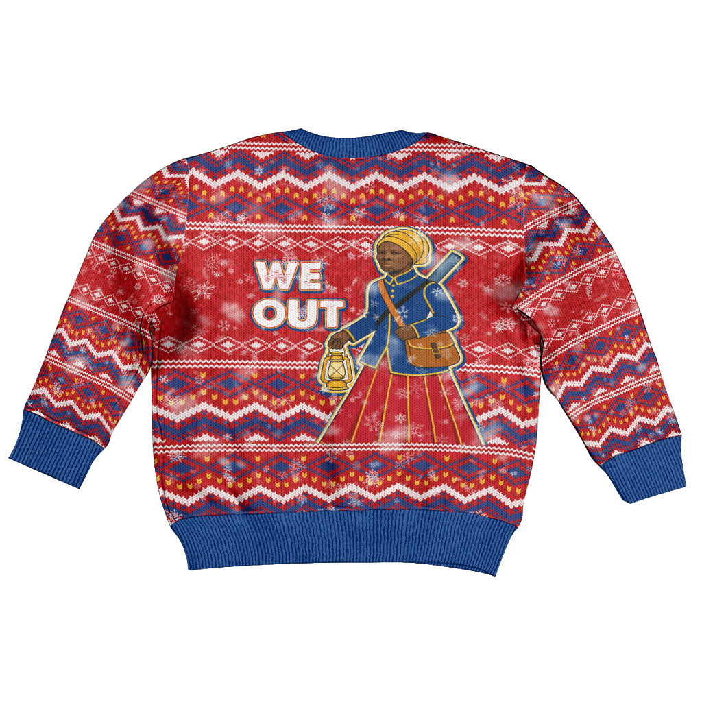 Harriet Tubman Christmas Kid Ugly Christmas Sweater Pattern We Out African American