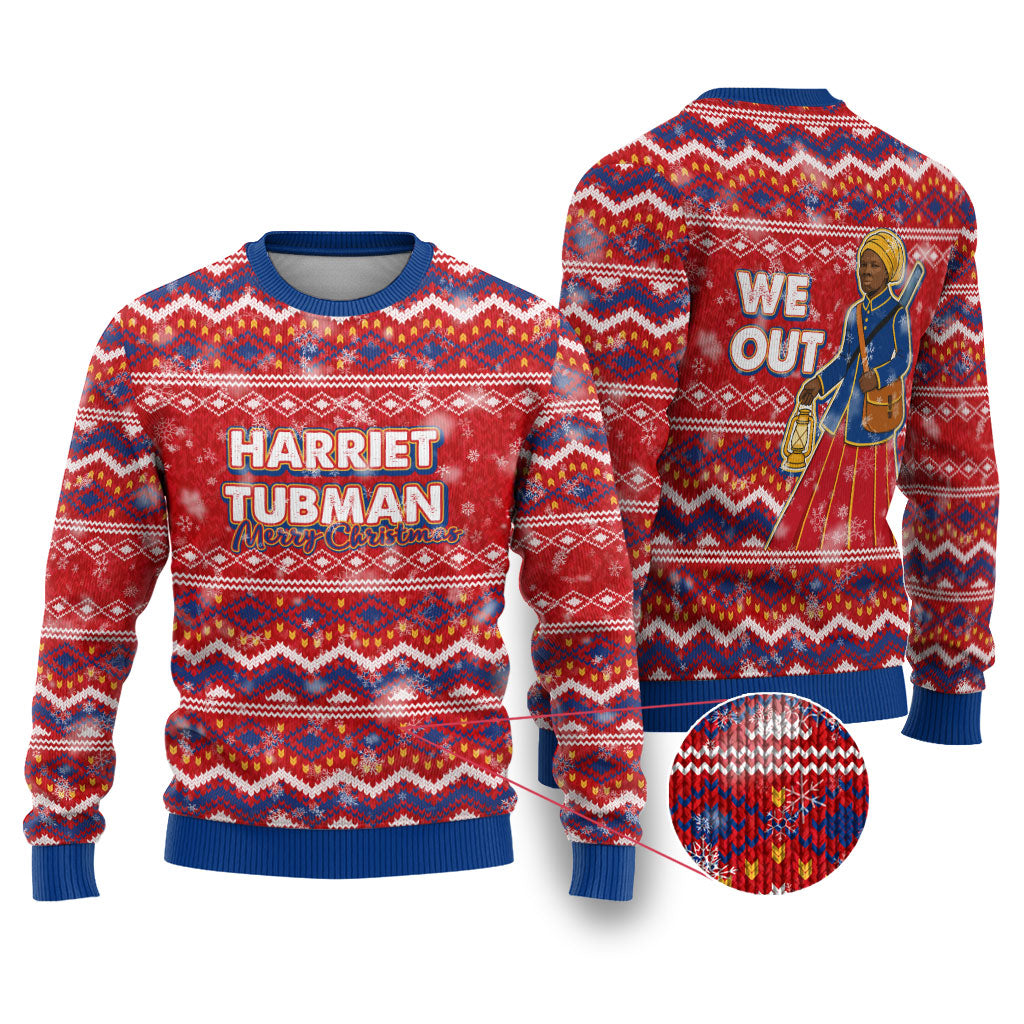 Harriet Tubman Christmas Ugly Christmas Sweater Pattern We Out African American