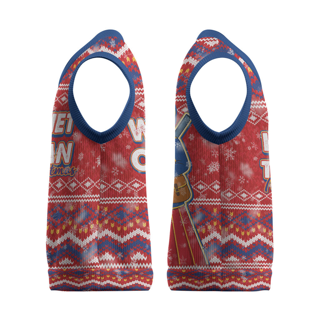 Harriet Tubman Christmas Knitted V-Neck Vest Pattern We Out African American