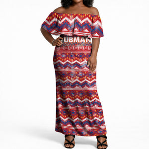 Harriet Tubman Christmas Off Shoulder Maxi Dress Pattern We Out African American