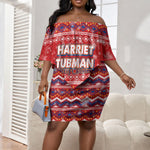 Harriet Tubman Christmas Off Shoulder Short Dress Pattern We Out African American