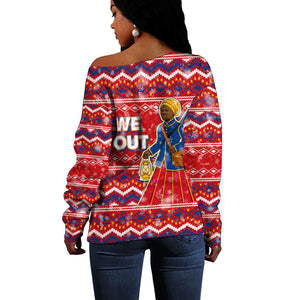 Harriet Tubman Christmas Off Shoulder Sweater Pattern We Out African American