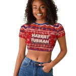 Harriet Tubman Christmas Raglan Cropped T shirt Pattern We Out African American