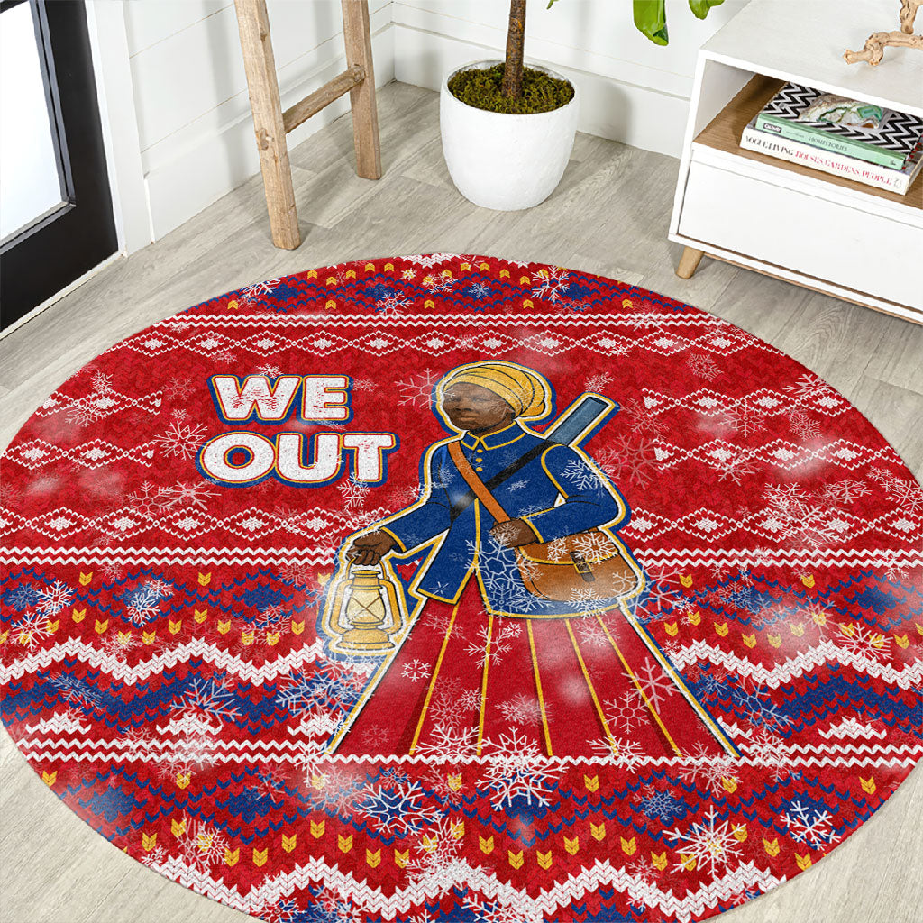 Harriet Tubman Christmas Round Carpet Pattern We Out African American
