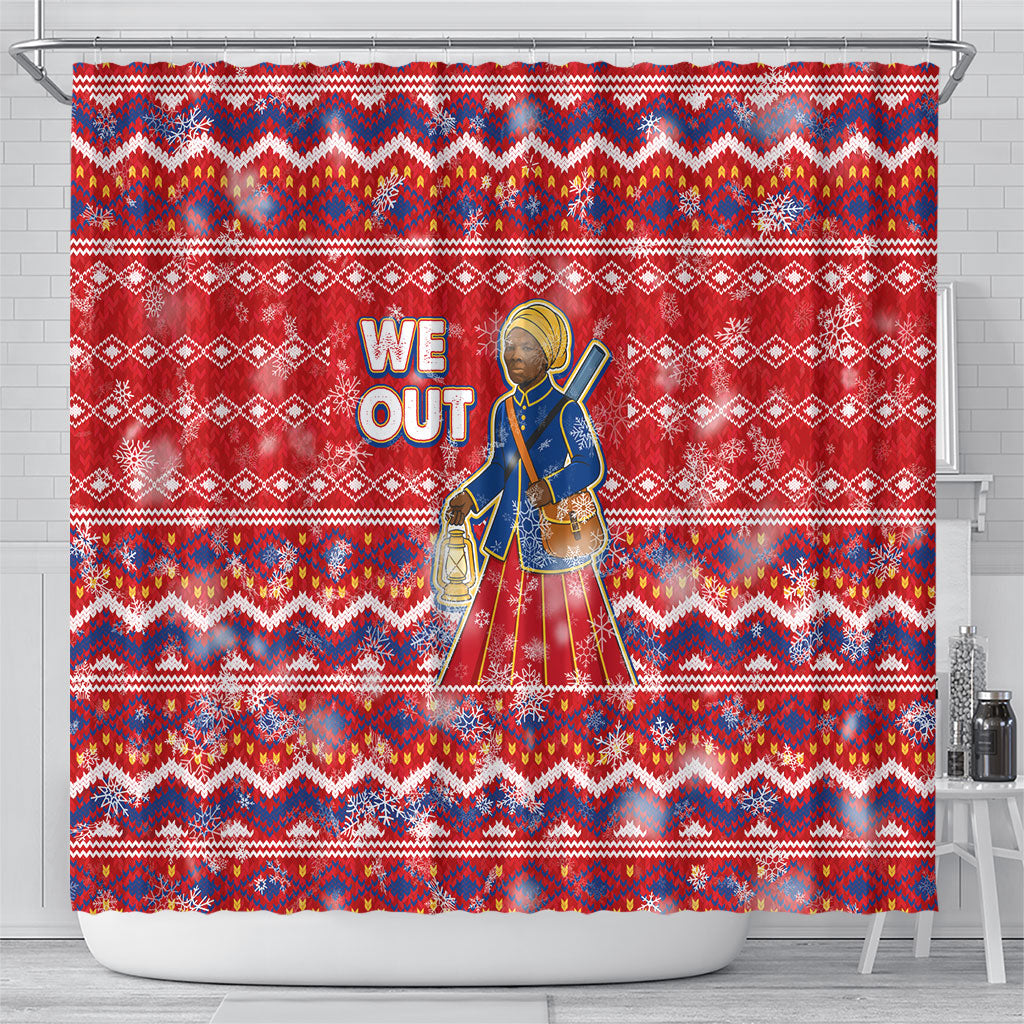 Harriet Tubman Christmas Shower Curtain Pattern We Out African American