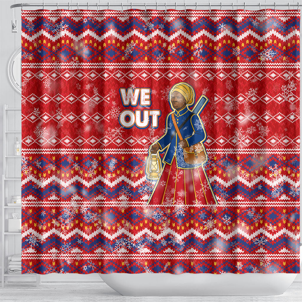 Harriet Tubman Christmas Shower Curtain Pattern We Out African American