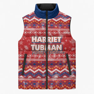 Harriet Tubman Christmas Sleeveless Puffer Jacket Pattern We Out African American