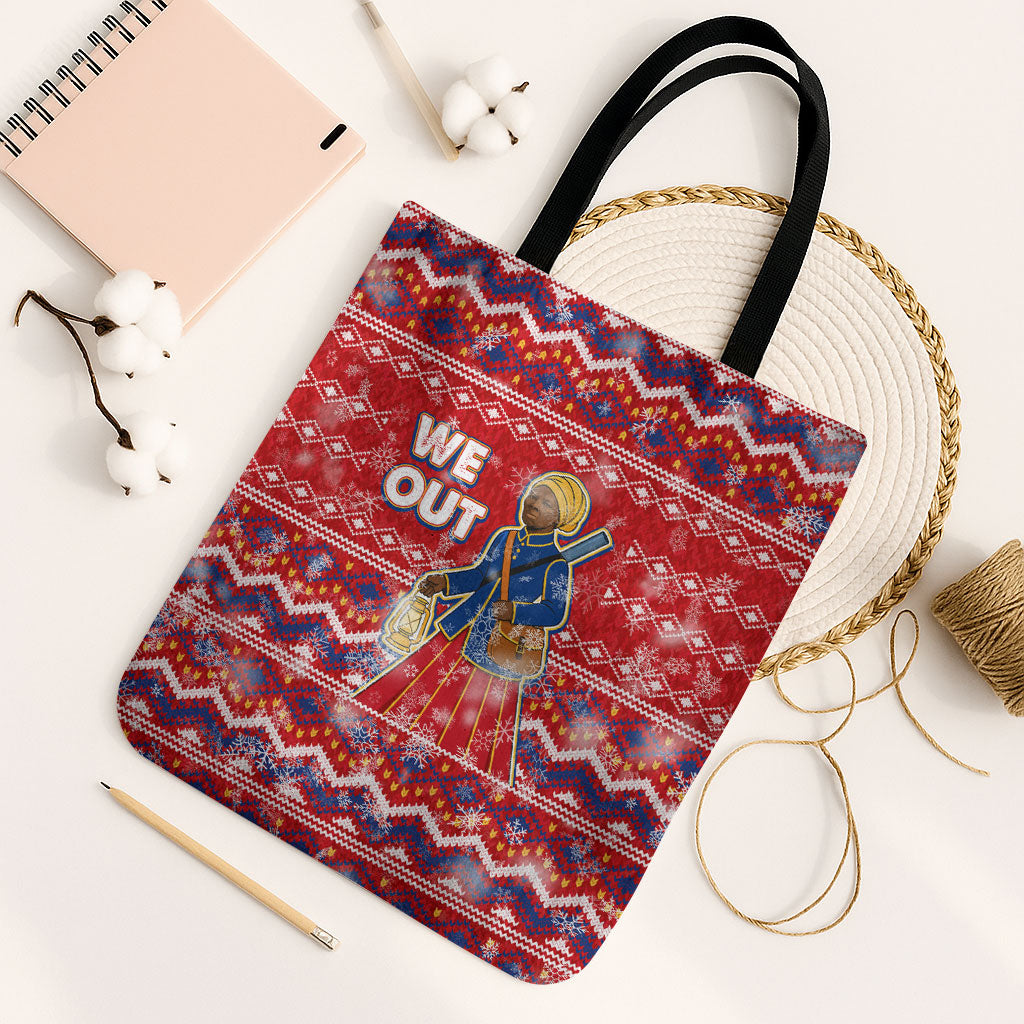 Harriet Tubman Christmas Tote Bag Pattern We Out African American