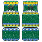 Gabon Christmas Car Mats Black Panthers Carrying Tree and Snowflake - African Pride