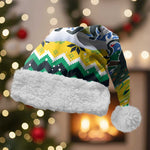 Gabon Christmas Santa Hat Black Panthers Carrying Tree and Snowflake - African Pride