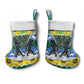 Gabon Christmas Stocking Black Panthers Carrying Tree and Snowflake - African Pride
