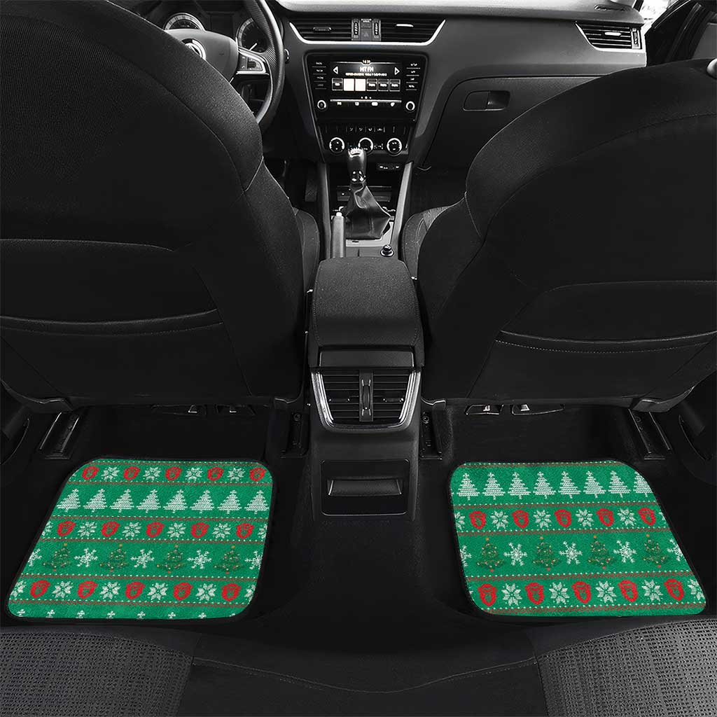 Guinea Christmas Car Mats Santa Chimpanzee Heart Hands and Snowflake - African Pride