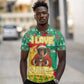 Guinea Christmas Polo Shirt Santa Chimpanzee Heart Hands and Snowflake - African Pride