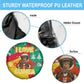Guinea Christmas Spare Tire Cover Santa Chimpanzee Heart Hands and Snowflake - African Pride
