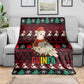 Guinea Christmas Blanket Festive Dove String Lights and Red Black Holiday - African Pride