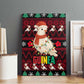 Guinea Christmas Canvas Wall Art Festive Dove String Lights and Red Black Holiday - African Pride