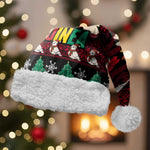 Guinea Christmas Santa Hat Festive Dove String Lights and Red Black Holiday - African Pride