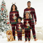 Guinea Christmas Pajama Set Festive Dove String Lights and Red Black Holiday - African Pride