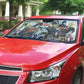 Black History Fight Like A Girl Auto Sun Shade African Feminist Icons and Bold Retro Art Style - African Pride