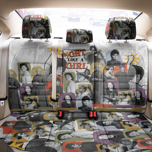 Black History Fight Like A Girl Back Car Seat Cover African Feminist Icons and Bold Retro Art Style - African Pride