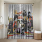 Black History Fight Like A Girl Bathroom Set African Feminist Icons and Bold Retro Art Style - African Pride