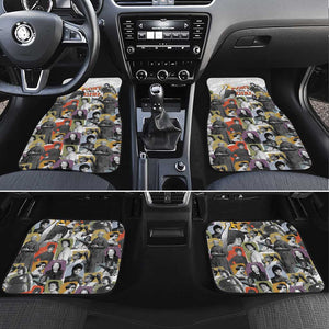 Black History Fight Like A Girl Car Mats African Feminist Icons and Bold Retro Art Style - African Pride