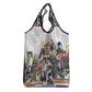 Black History Fight Like A Girl Grocery Bag African Feminist Icons and Bold Retro Art Style - African Pride