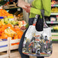Black History Fight Like A Girl Grocery Bag African Feminist Icons and Bold Retro Art Style - African Pride