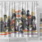 Black History Fight Like A Girl Shower Curtain African Feminist Icons and Bold Retro Art Style - African Pride
