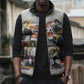 Black History Fight Like A Girl Sleeveless Puffer Jacket African Feminist Icons and Bold Retro Art Style - African Pride