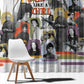 Black History Fight Like A Girl Window Curtain African Feminist Icons and Bold Retro Art Style - African Pride