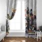 Black History Fight Like A Girl Window Curtain African Feminist Icons and Bold Retro Art Style - African Pride