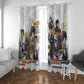 Black History Fight Like A Girl Window Curtain African Feminist Icons and Bold Retro Art Style - African Pride
