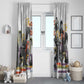 Black History Fight Like A Girl Window Curtain African Feminist Icons and Bold Retro Art Style - African Pride