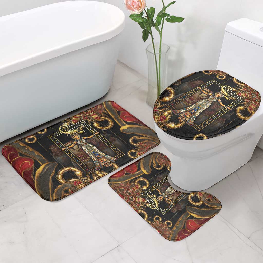 Serket Ancient Egyptian Bathroom Set with Canopic Jars and Scorpion Motif in Protection