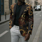 Serket Ancient Egyptian Blazer with Canopic Jars and Scorpion Motif in Protection
