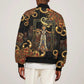 Serket Ancient Egyptian Bomber Jacket with Canopic Jars and Scorpion Motif in Protection