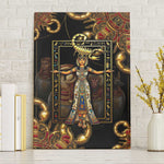 Serket Ancient Egyptian Canvas Wall Art with Canopic Jars and Scorpion Motif in Protection