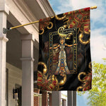 Serket Ancient Egyptian Garden Flag with Canopic Jars and Scorpion Motif in Protection